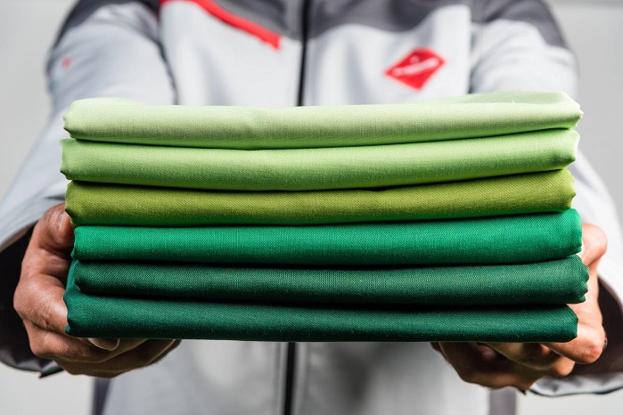 The Greenwear range is made to comply with the most stringent sustainability criteria. © Klopman