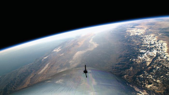 View from Space on Virgin Galactic's First Spaceflight. © Virgin Galactic.