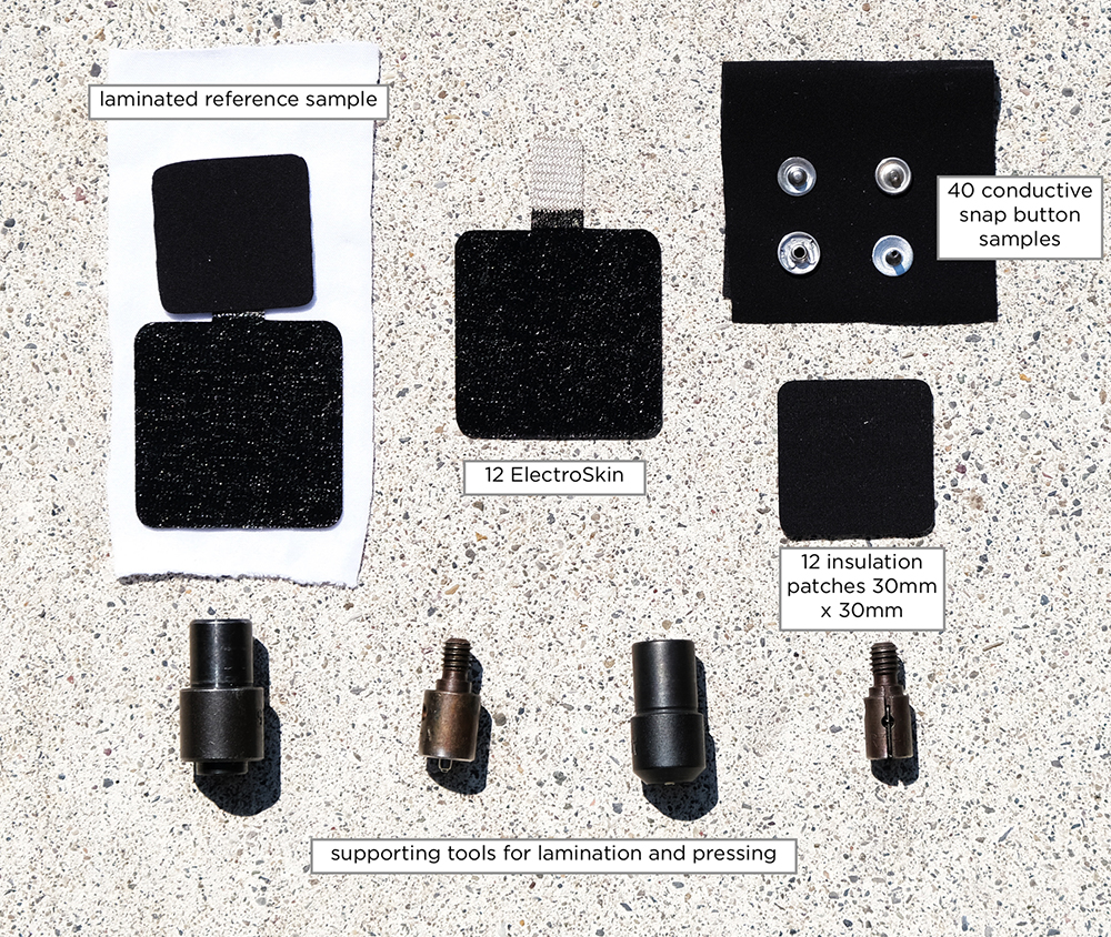 Nanoleq has developed key components that can be easily applied to garments via hot press lamination. © Nanoleq.