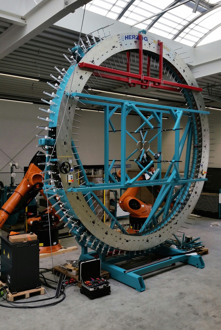 Herzog braiding at the University of Sheffield’s Advanced Manufacturing Research Centre (AMRC) in the United Kingdom. © Herzog.