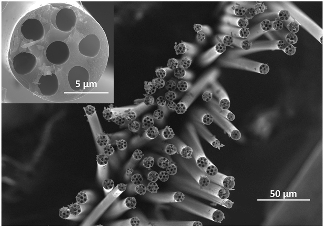 Multi-channel hollow carbon fibres are allowing the creation of carbon composite panels that are 30% lighter. © Georgia Institute of Technology