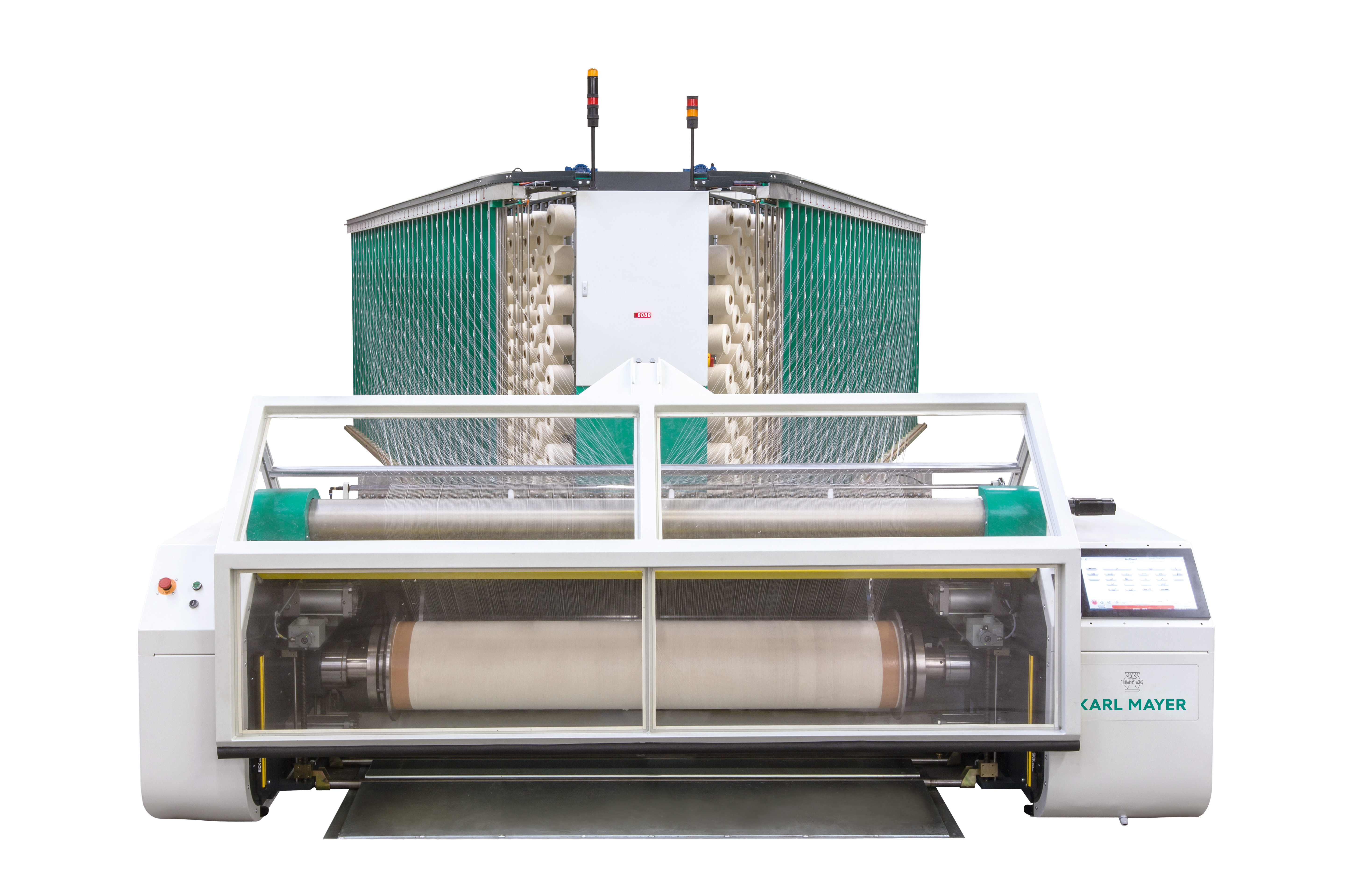 The efficient beam warping machine ISODIRECT warper for the mid-range segment. © Karl Mayer