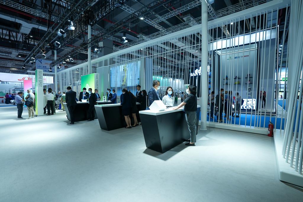 The company’s booth at the Shanghai event. © Groz Beckert