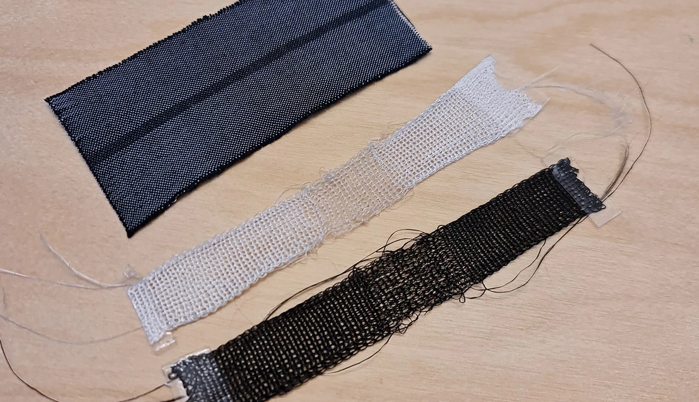 The fibres must be manufactured into wovens or knits without damaging them mechanically, while retaining their conductivity. © University of Borås