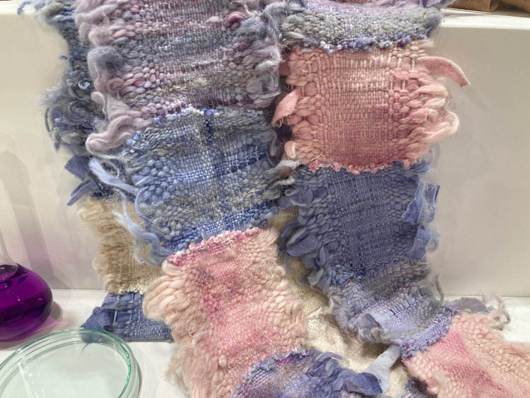 Nettle Positive material samples at Future Fabrics Expo © Anne Prahl