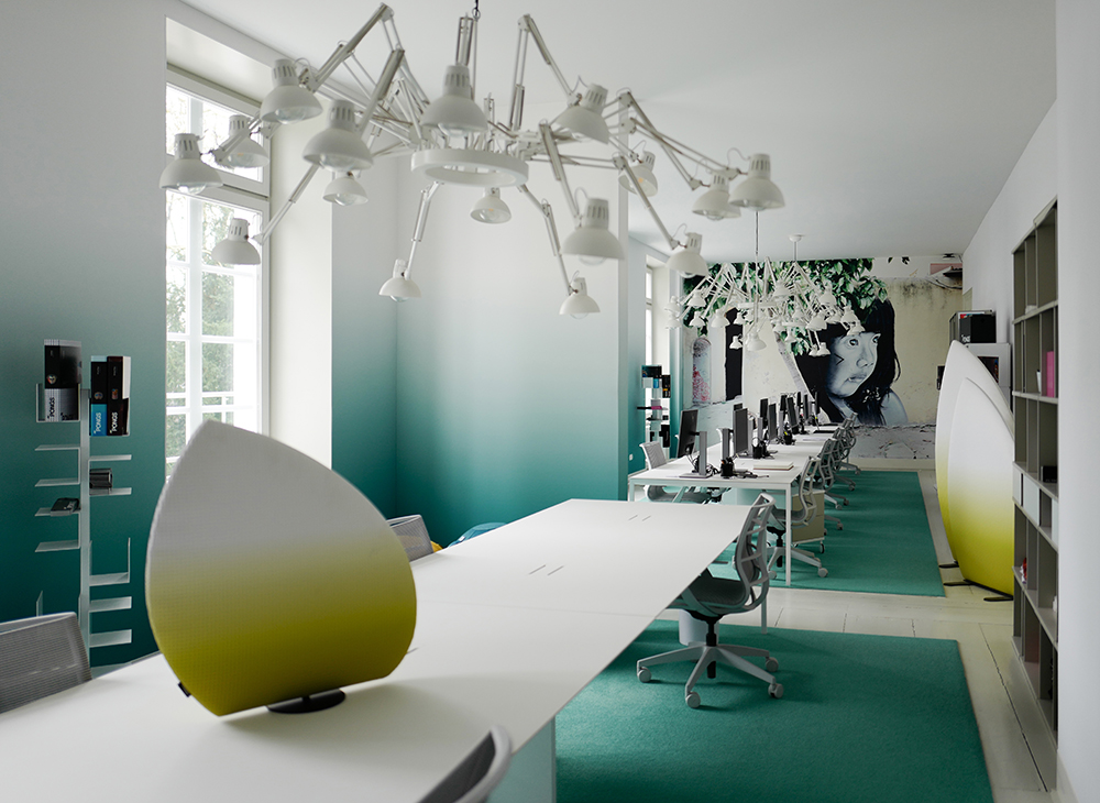 Pongs | Head office - Showroom | Villa Lantz (DÃ¼sseldorf, Germany) Implemented solution: Digitally printed Descor Premium Acoustic. © CMYUK