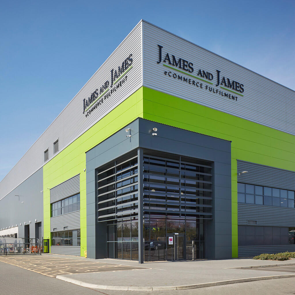 James and James e-commerce fulfilment centre in Northampton, UK. © James and James Fulfilment