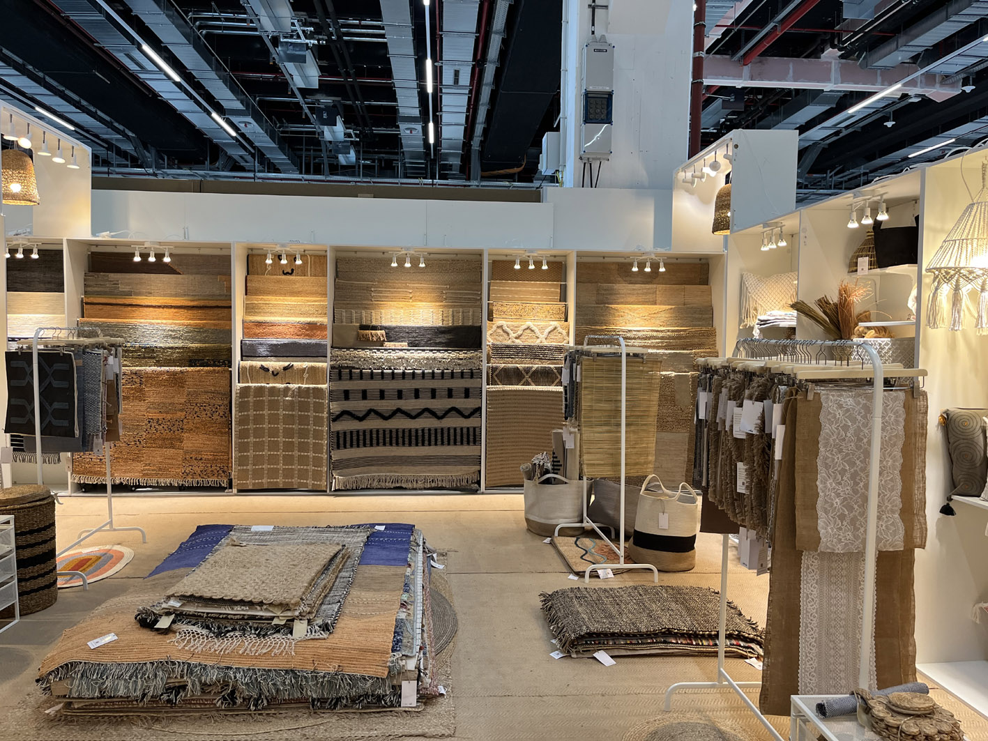 Karupannya Rangpur put together its own stand with components from the local IKEA and will reuse it at future Heimtextil shows. © A.Wilson