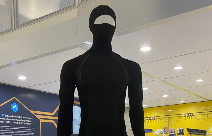 Myant and Helly Hansen active thermal workwear at CES 2023. © Myant