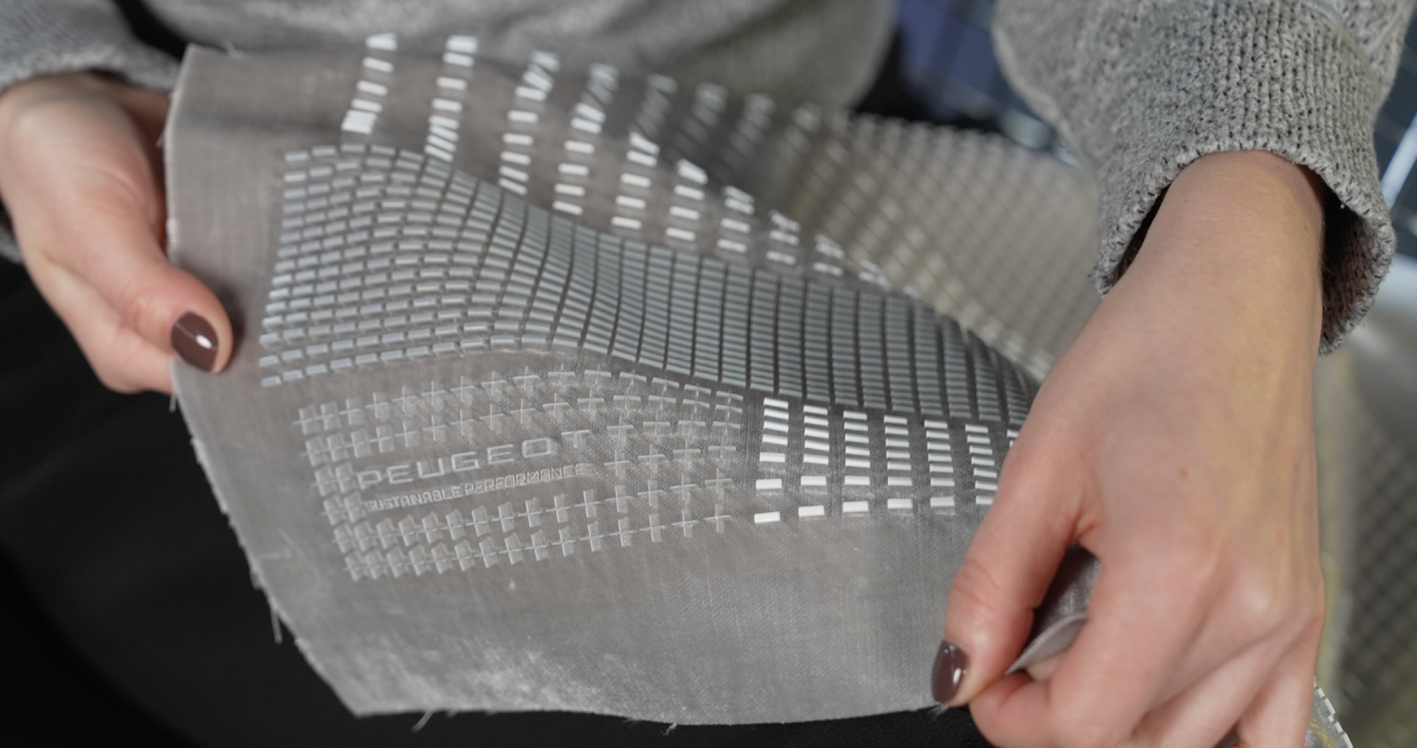 Direct-to-textile 3D printing delivers a unique combination of functionality, texture and aesthetics. © Peugeot