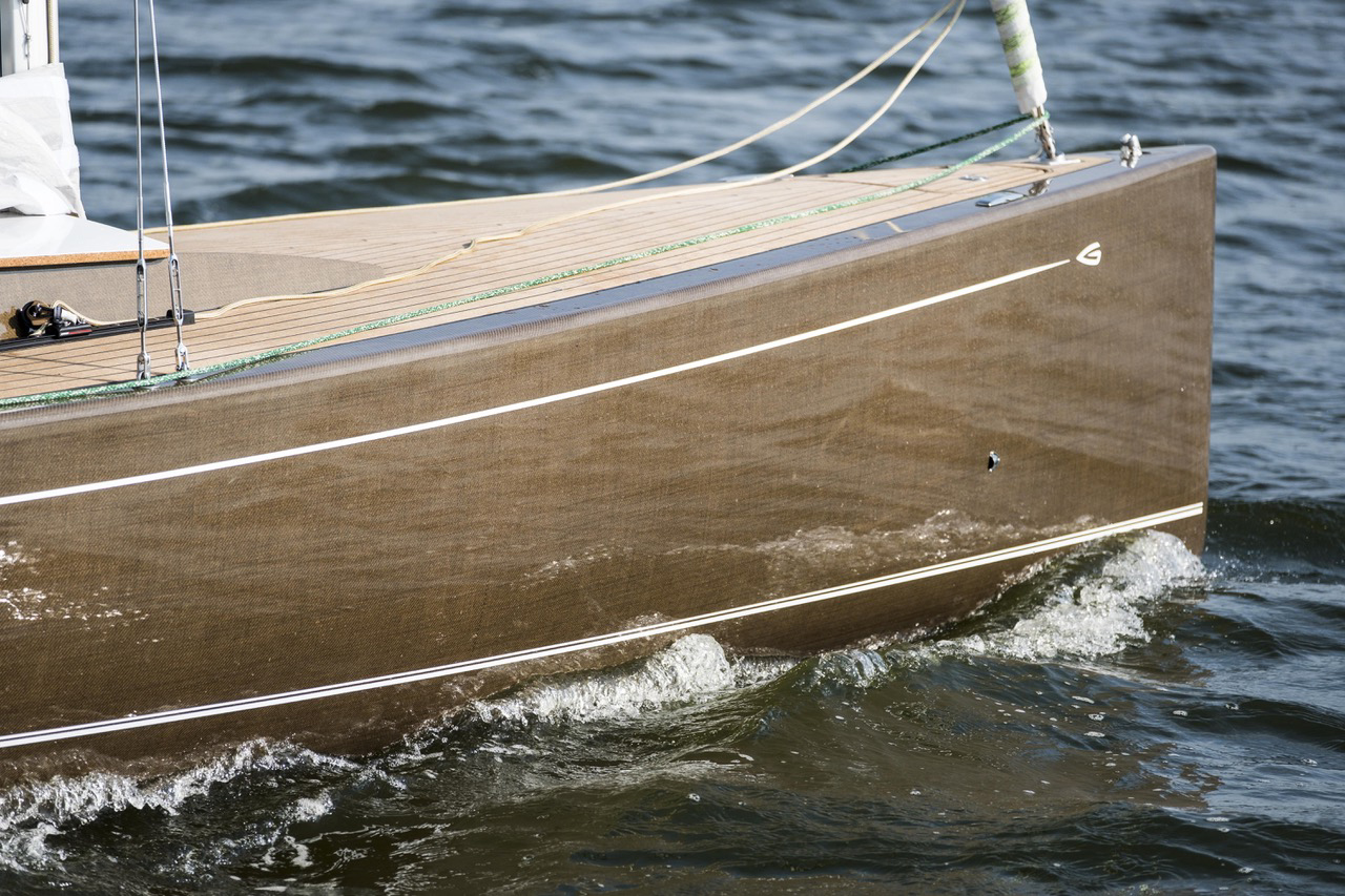 The Flax 27 daysailer. © Greenboats