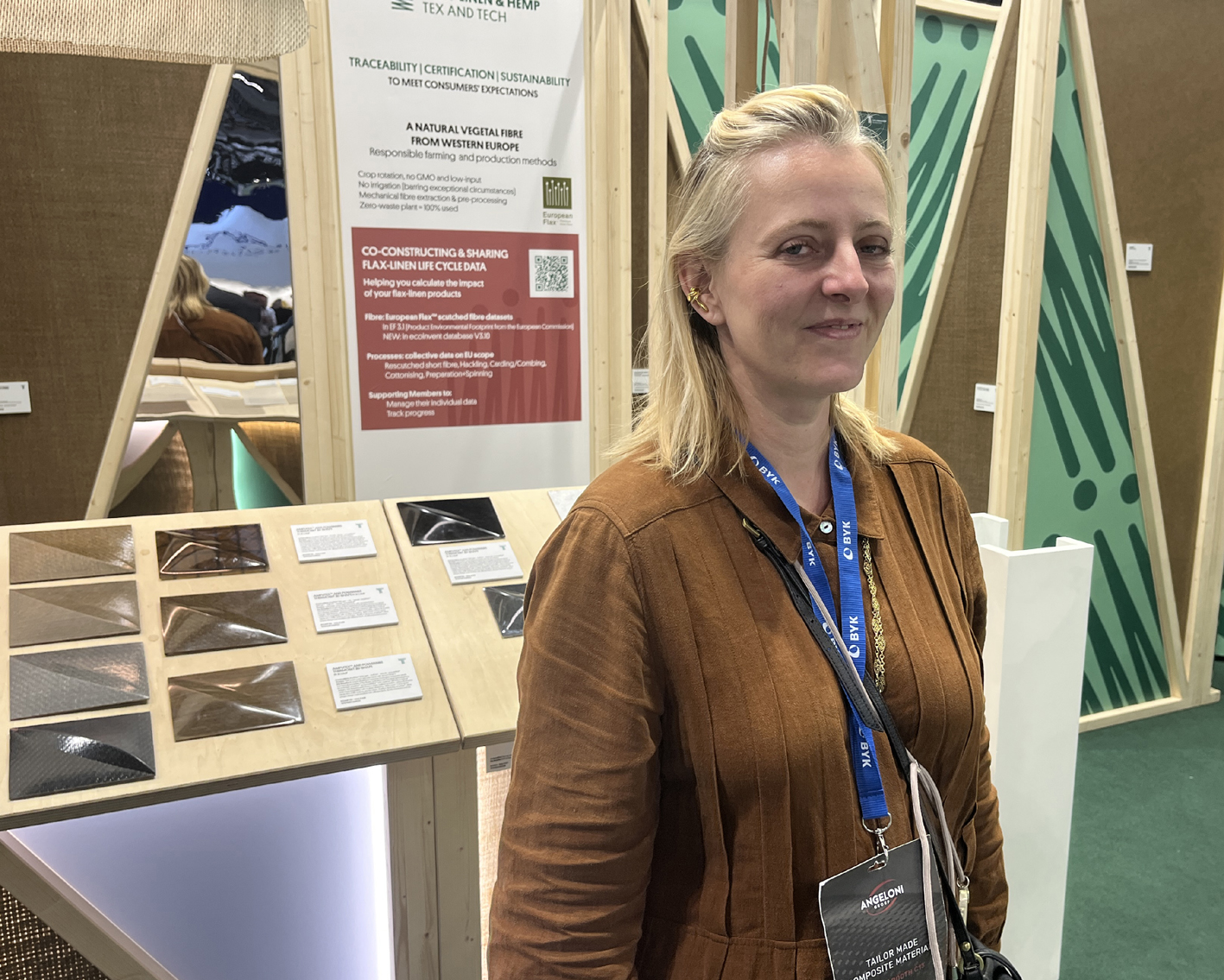 Alliance of Flax-Linen and Hemp innovation and CSR director Julie Pariset: “Solutions now meet and exceed the expectations of manufacturers for performance in the automotive sector.” © A.Wilson
