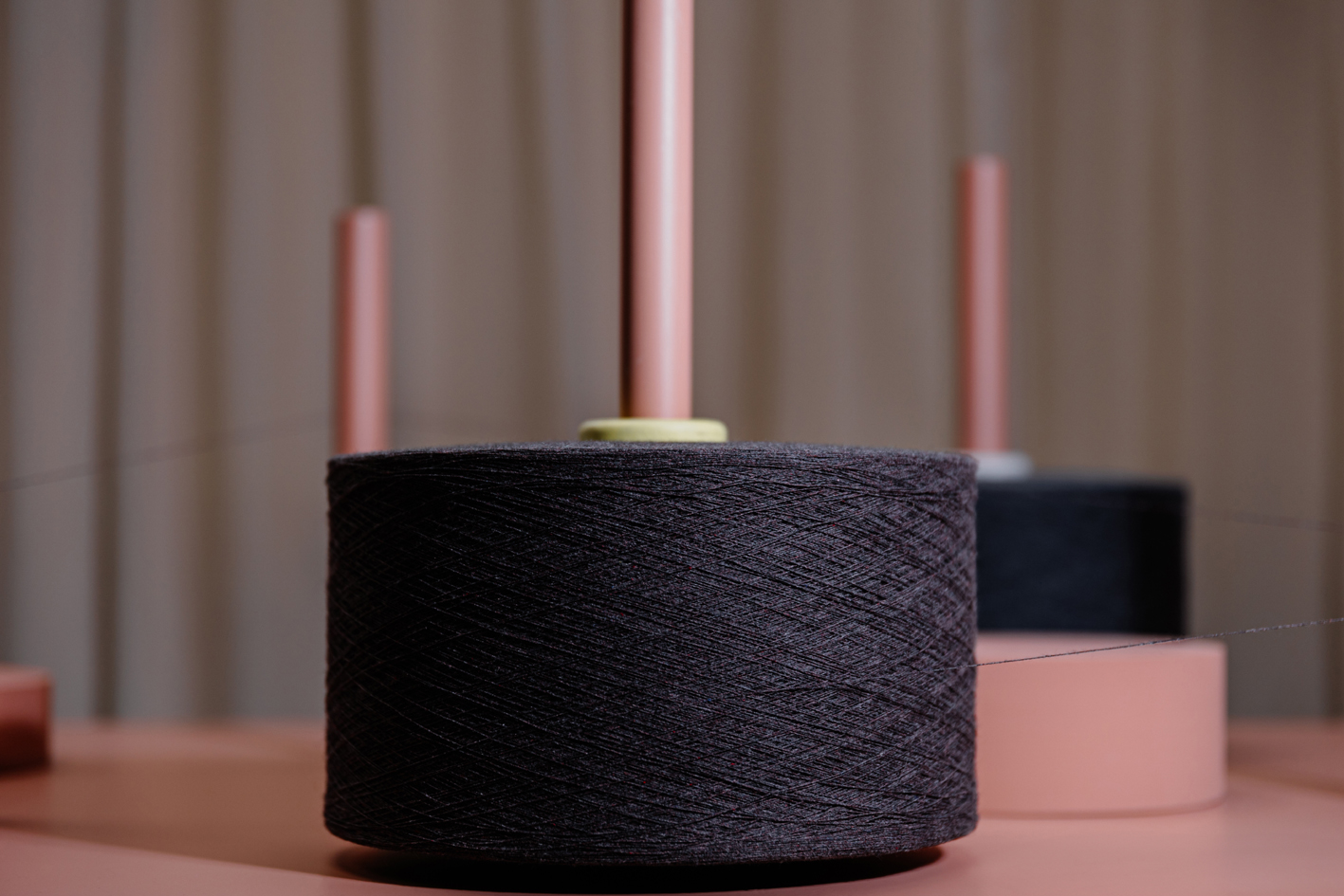 Brain of Materials Wyron truecycled OE yarns. © Trützschler