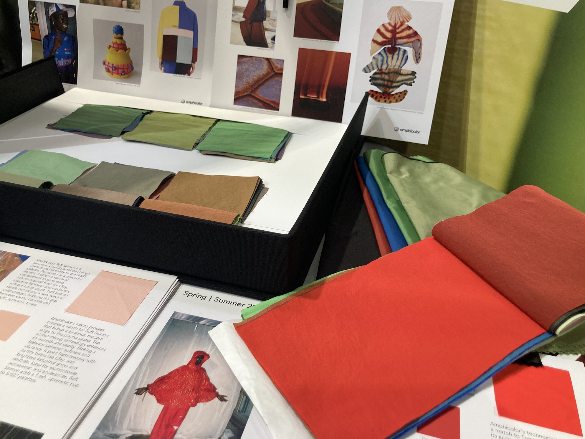 Amphicolour by Amphico display at Future Fabrics Expo 2025. © Anne Prahl