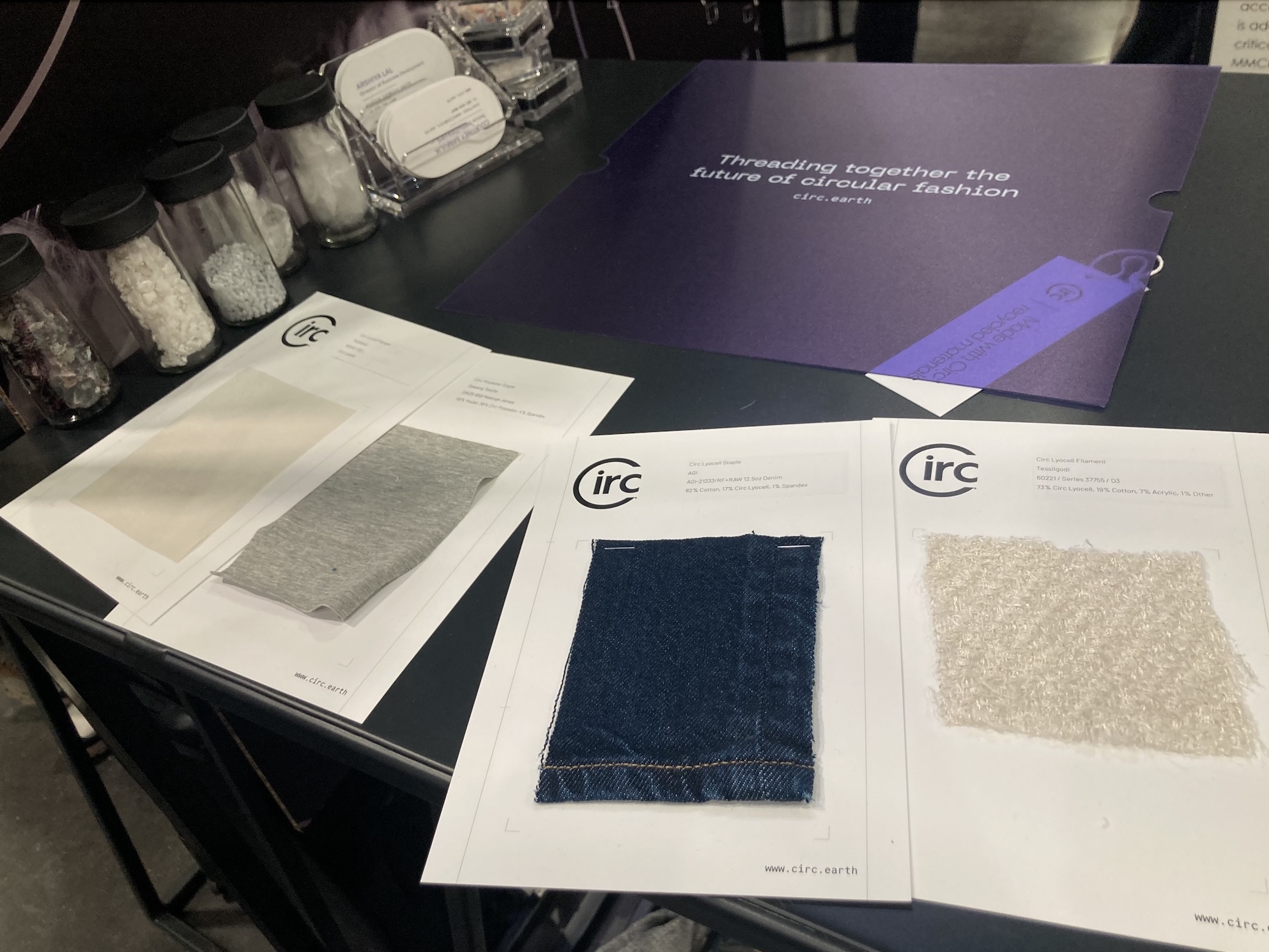 Circ samples at Future Fabrics Expo 2025. © Anne Prahl