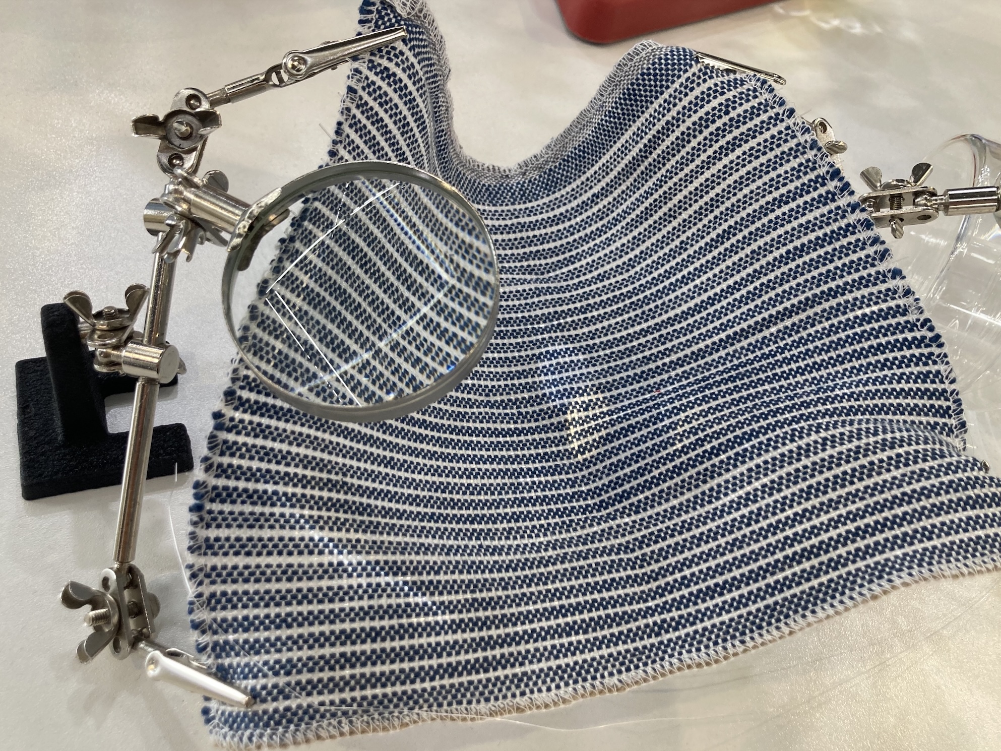 Fibarcode identifier fabric at Future Fabrics Expo 2025. © Anne Prahl