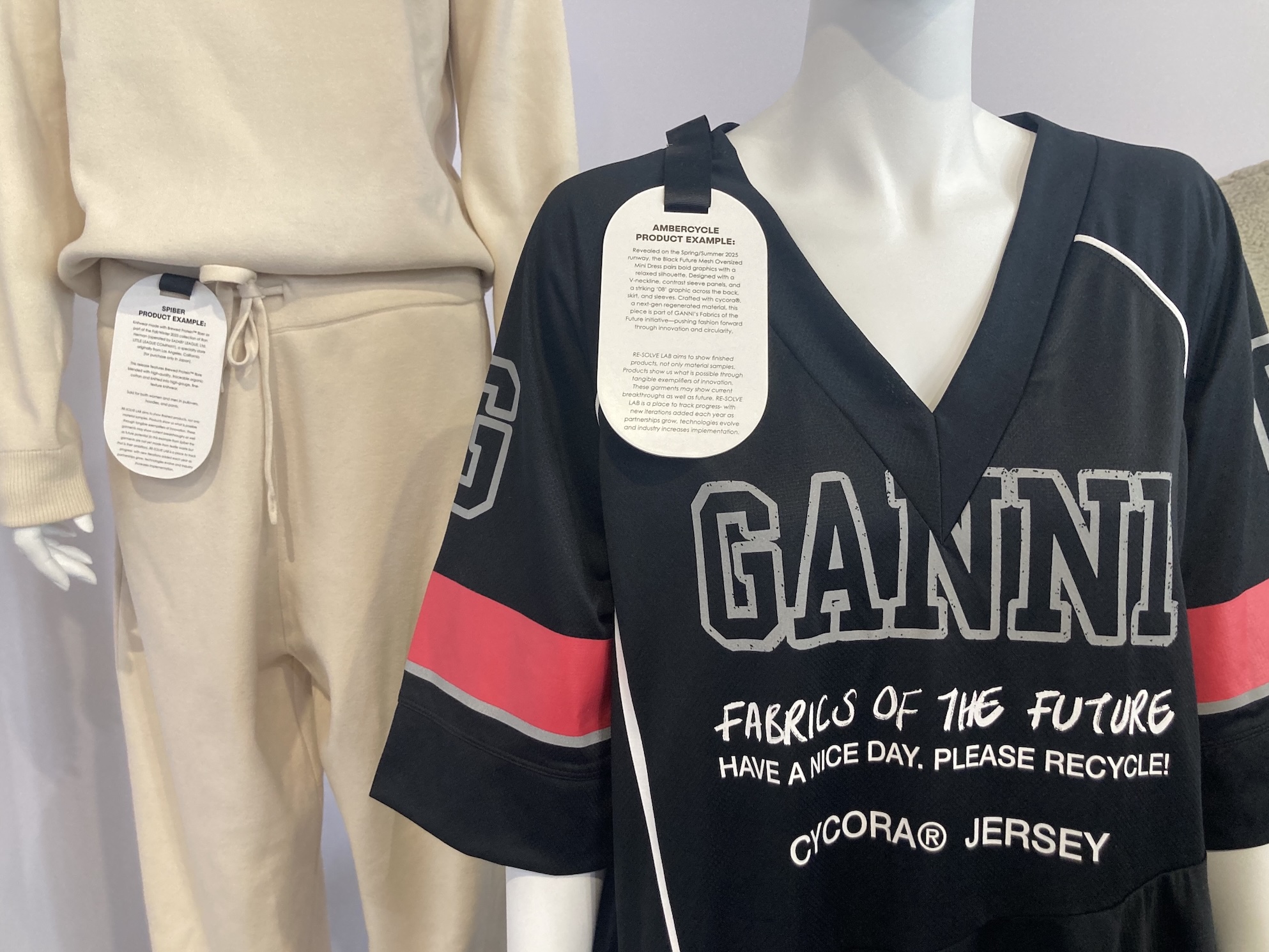 Re-Solve Lab display at Future Fabrics Expo 2025. © Anne Prahl
