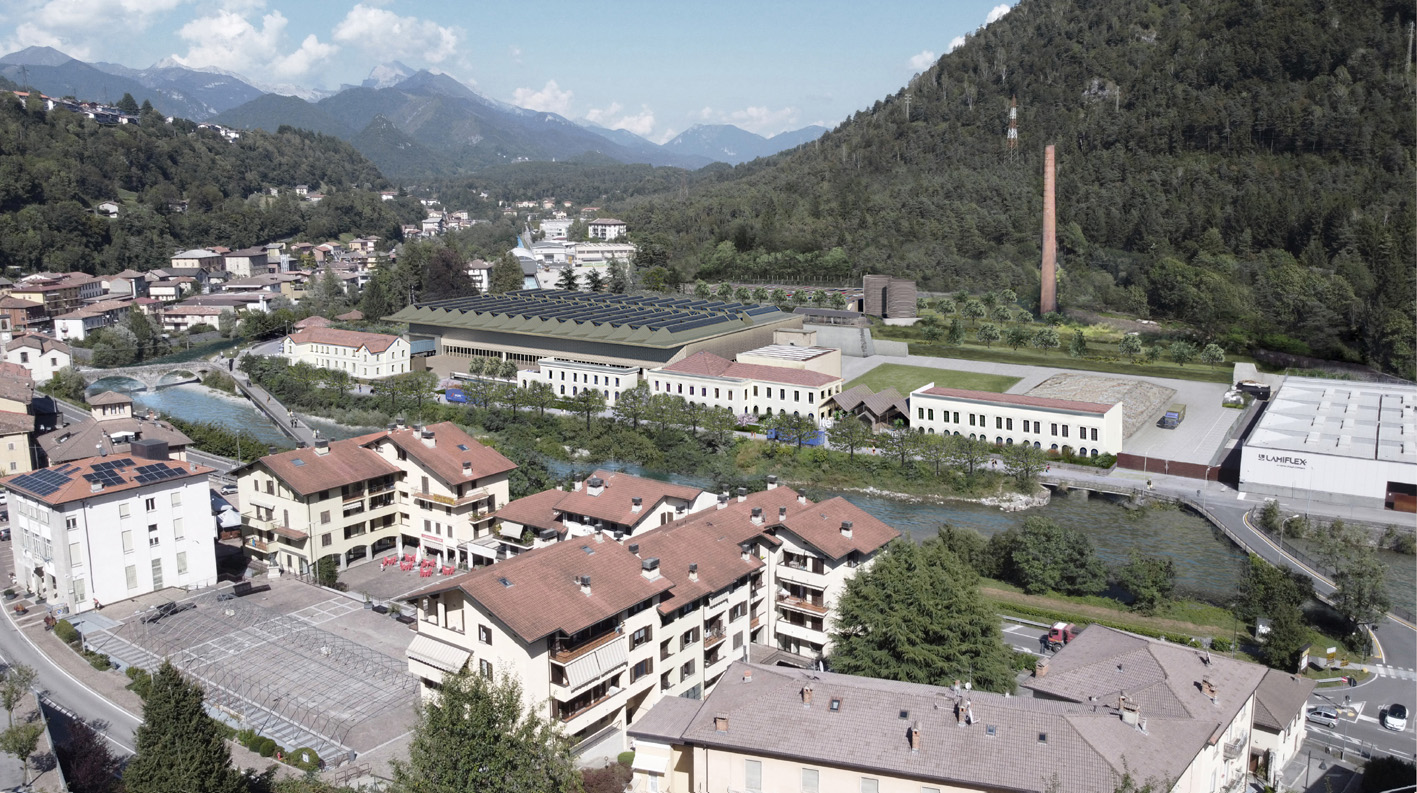 Rendering of the first phase of the new Itema site. © Itema