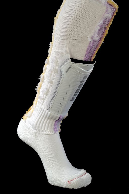 Shin-guard sock inside view