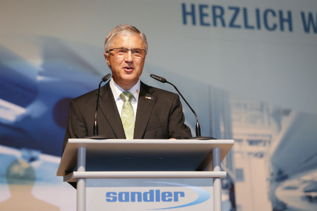 Dr Sandler has been recognised by the Mayor of Schwarzenbach for his services for the city. © Sandler