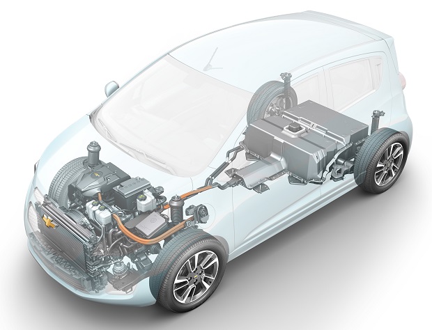 The new material enabled CSP to form a complex-shaped enclosure that protects the EV's battery components in the event of a catastrophic event. © Cytec Industrial Materials  