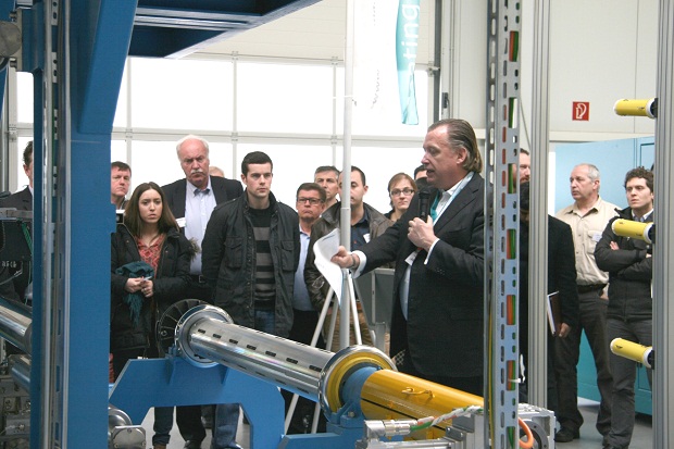 Following the presentations the guests were offered guided tours of the entire R&D centre. © Coatema 