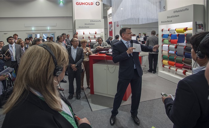 As in previous years, Texprocess will be held concurrently with Techtextil, International Trade Fair for Technical Textiles and Nonwovens. © Messe Frankfurt Exhibition GmbH/Petra Welzel
