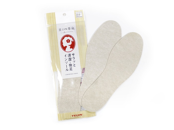 Comfortable, hygienic insoles. © Teijin Frontier