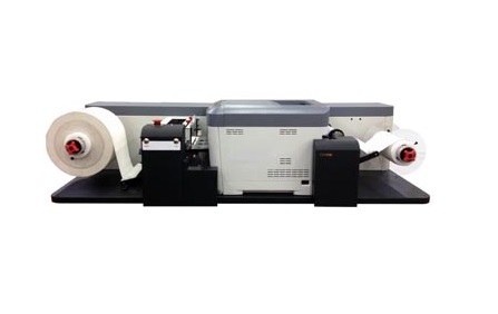OKI's C711DW Digital Web Press is one of the latest additions to its range of digital label printers. © FESPA