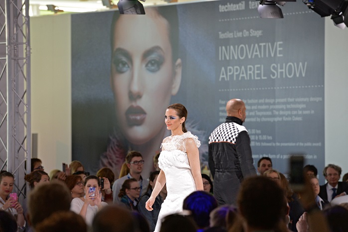 Apparel catwalk show in Techtextil. © Messe Frankfurt Exhibition GmbH / Pietro Sutera