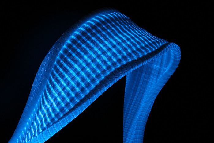 SALTEX is going to emphasize textile technologies of the future (Lightex flexible and ultrafine textile (less than 1 mm thick). © Brochier technologies