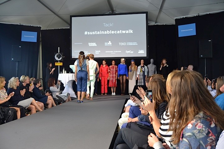 The seminar called The world’s most sustainable catwalk took place in Almedalen this week. © OrganoClick