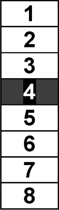 An example of a washing symbol. The selected washing procedure is displayed in reverse. The figures in the box for the washing symbol correspond to one of the 8 washing procedures described in ISO 15797. © Hohenstein Institute