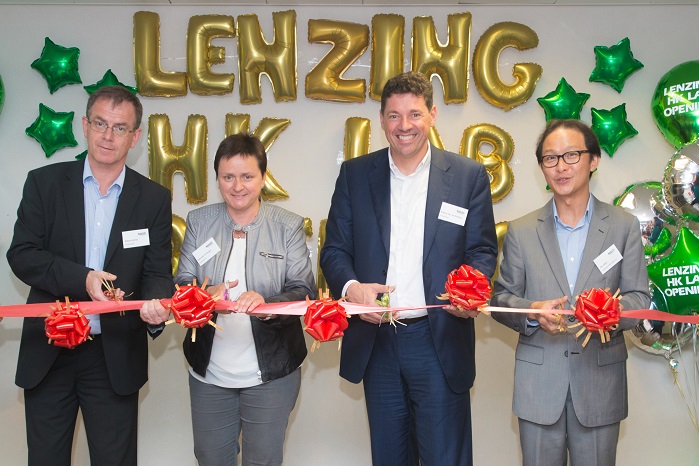 From left to right: Mr Albert Leitner, Ms Gabriele Emlinger, Mr Robert van de Kerkhof, Mr Rex Mok. © Lenzing