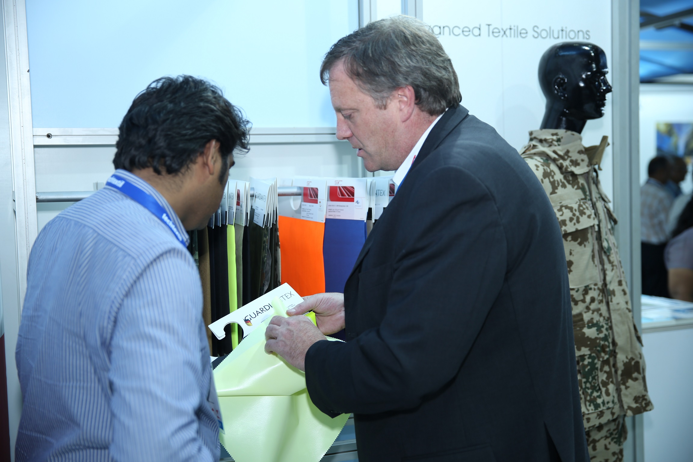 The exhibiting companies include 50 Indian companies and foreign contingents. © Messe Frankfurt / Techtextil India edition 
