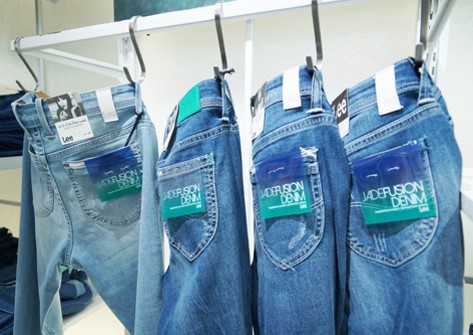 JadeFusion jeans display in store. © VF Corporation