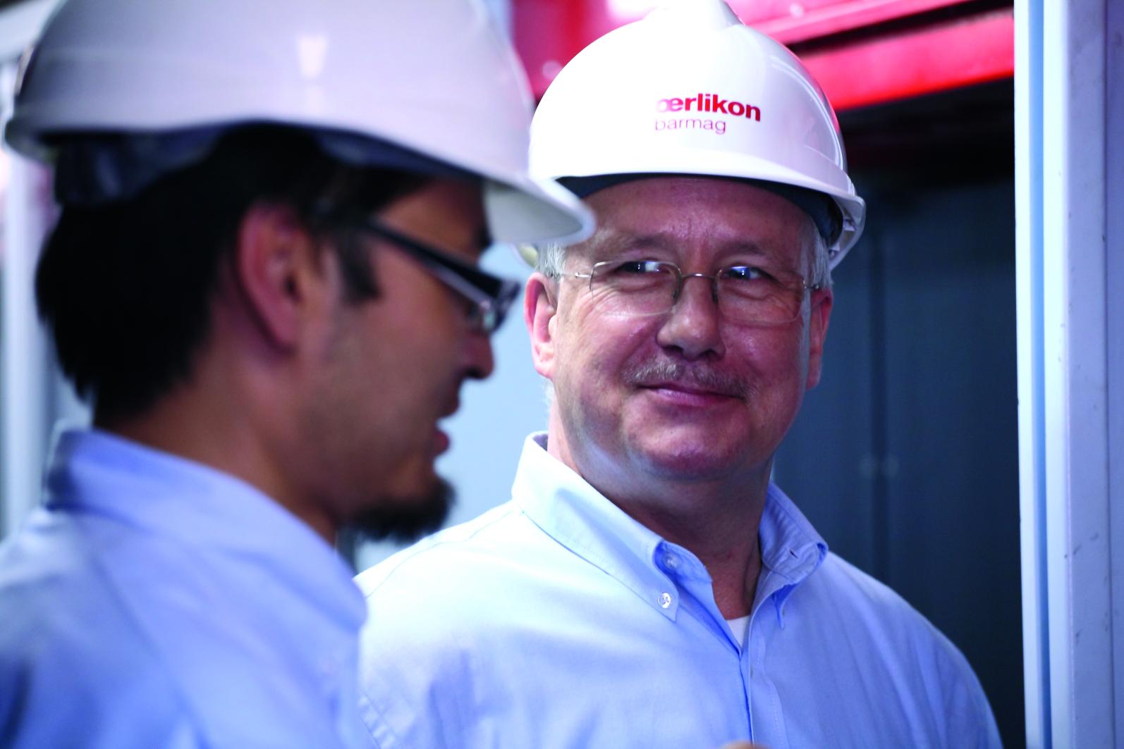 Support is provided by service stations close to the customer, but also by on-site workshops with full maintenance personnel at the customer's plant. © Oerlikon Manmade Fibers