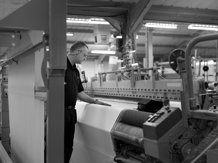 Arville controls the entire weaving process in-house from yarn preparation through to weaving, finishing and testing. © Arville Textiles
