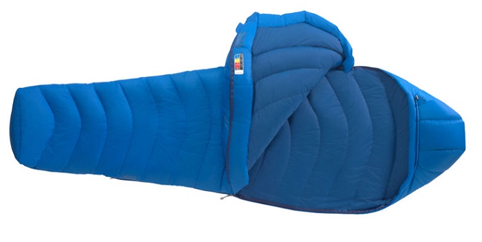 Marmot Helium warmth-to-weight, completely PFC-free sleeping bag. © Pertex