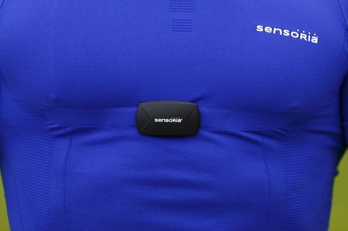 The new app connects to heart rate monitoring (HRM) garments and may detect certain cardiac irregularities. © Sensoria 