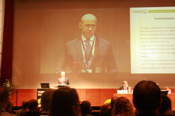 FrÃ©dÃ©ric Van Houte, director general of CIRFS, the European Manmade Fibres Association. © Dornbirn Manmade Fibres Congress