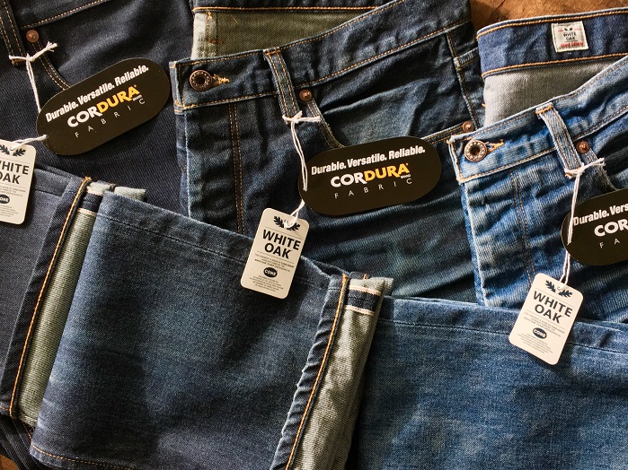 Vintage-inspired selvage denim has been developed for the 50th anniversary of the Cordura brand. © Cone Denim