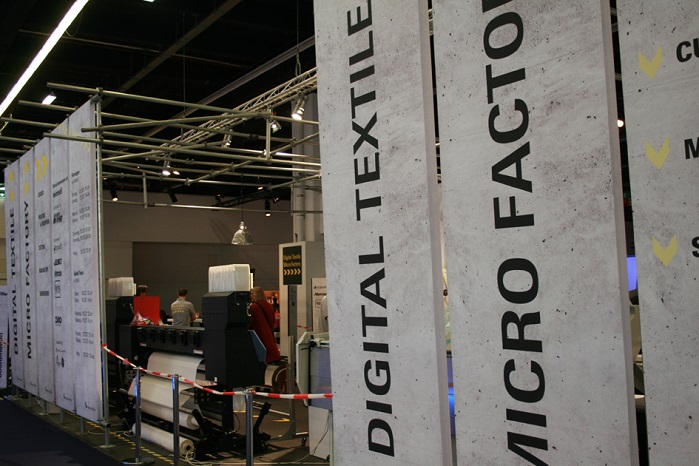 Mimaki was involved in the ‘Digital Textile Micro Factory’ which ran throughout the Heimtextil show. © Adrian Wilson 