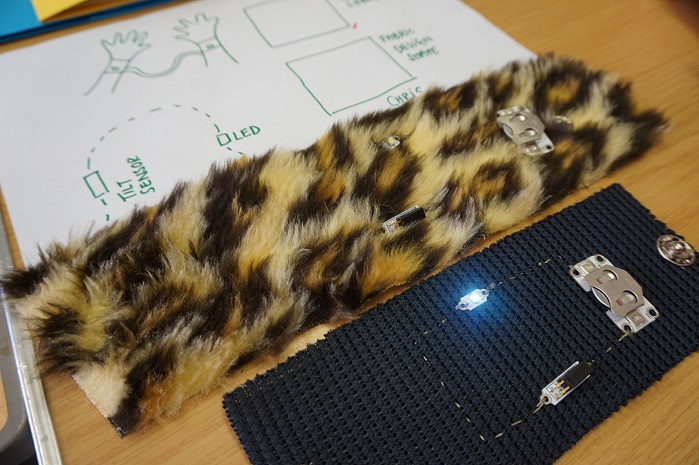 Participants in the study said that by taking part in smart textiles workshops, they experienced better concentration. © Nottingham Trent University