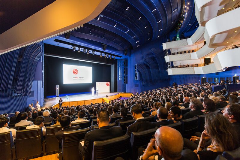 The awards ceremony tkes place on 3 July 2017 at the Aalto-Theater. © Red Dot Award