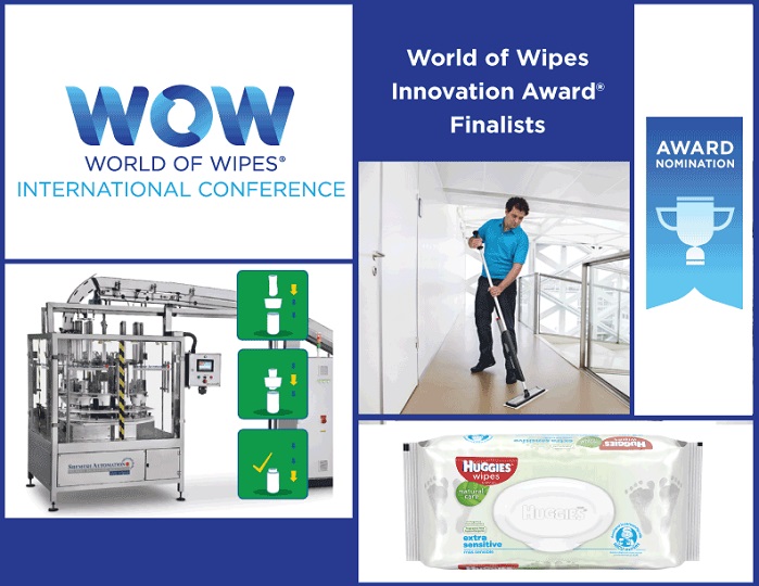 The award finalists will present on 13 June and the winner will be announced on the morning of 15 June, capping off the conference. © INDA/World of Wipes International Conference