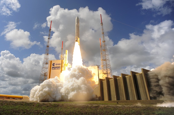 Satellite launching rocket Ariane 5. © ESA/Stephane Corvaja, 2016