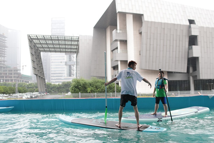 Practical activities organised at the event include the Water Sports Village. © Asia Outdoor