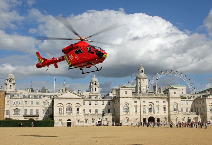 London’s Air Ambulance treats on average five critically injured people in London every day. © Arville 