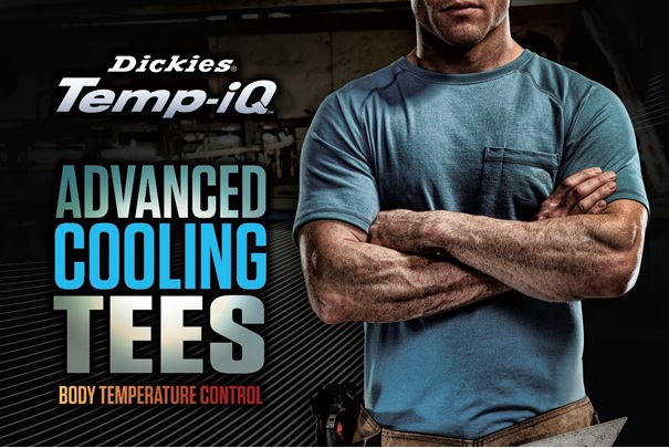 Dickies Temp-iQ Advanced Cooling Tee. © Williamson-Dickie Mfg. Co.